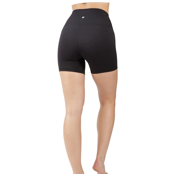 Yogalicious Lux 5" High Waist Biker Short - 2 Pack Granada Sky & Blackout - Picture 4 of 7